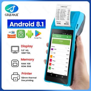 Andoroid PDA POS Handheld Terminal Built In Thermal Bluetooth Printer 58mm Wifi Android Rugged Barcode Camera Scaner 1D 2D