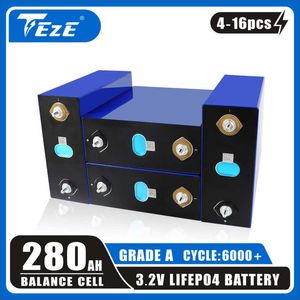 4-16pcs 3,2 В EV 280AH Батарея A-класса Deep Cycle 6000 DIY 12 В 24 В 48 В.