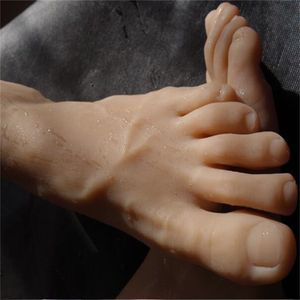 44 jardas real masculino sexy boneca pé manequim vasos sanguíneos silicone fotografia meias de seda modelo jóias macio sílica gel 1 pc c749