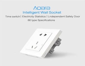Epacket Aqara Akıllı Duvar Soketi Kablosuz Çıkış Anahtarı Işık Kontrolü Zigbee Socket Mijia Mi Home HomeKit276F8920551