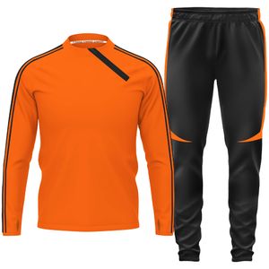 PANPASI TrackSuit soccer jersey football kit 2 Piece Long Sleeve Track Suits Set Sports Training Casual Outfits Athletic Zip Sweatsuit 5932
