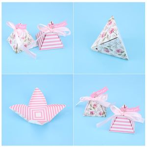 Pedra de 25 PCs Caixas de tratamento de namorado vermelho Presentes de agradecimento Box Candy Girl Heart Wedding Favor