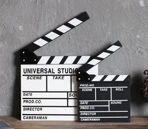 Wooden Director Movie Scene Clapboard TV Video Clapperboard Film Photography Prop Accessories Hanging Decoration