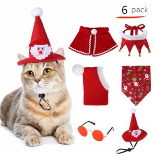Kedi kostümleri Noel evcil hayvan şapka takılar küçük köpekler için komik köpek cadılar bayramı criniere de aslan sohbet