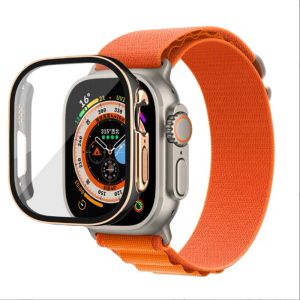 49mm size smartwatch For Apple watch Ultra 2 Series 9 iWatch marine strap smart watch sport watch wireless charging strap box Protective cover case Fast shipping