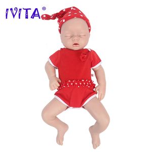 Dolls IVITA WG1553 20 86inch 100 Silicone Reborn Baby Doll Soft Unpainted Girl Realistic with Pacifier for Children Toys 231128