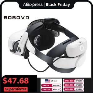 VR Glasses BOBOVR M2 Pro Battery Head Strap Compatible with Oculus Quest 2 Elite Halo 5200mAh for Meta Quest2 Accessories 231128
