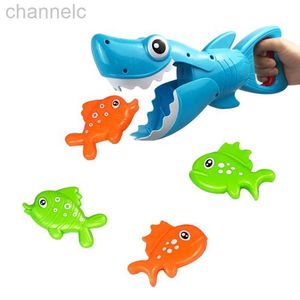 Banyo Toys Shark Grabber Toy Erkek Kızlar için 4 Fishes Tub Fishing Water Interactive