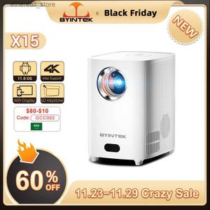 Portable LED Smart Android Projector for Home Theater, Full HD 1080P