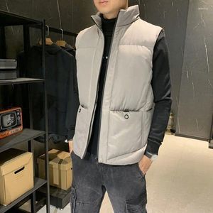 Erkek Yelek Sonbahar Kış Kpop Moda Stili Harajuku İnce Fit Yelek Gevşek TÜM MACK MAATH SINGLET CARTINGING CEPS PATCHWork Dış Giyim