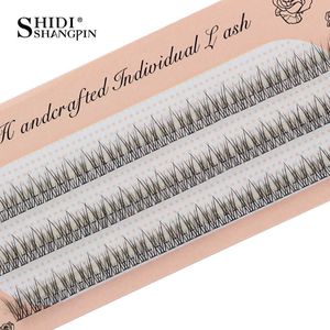 3 PCFALSE ESHELASHES SHIDISHANGPIN Индивидуальные ресницы Extension Extension Natural Long False Enselashes Cluster Russian Tolum Tome Bundles Makeup Faube Cils Z0428