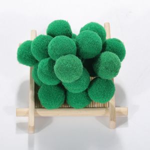 Deep Emerald Green Crafts Pom Poms Pompomlar Sanat ve zanaat pompom topları DIY sanat yaratıcı el sanatları dekorasyonları