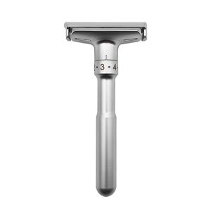 Segurança ajustável Razors liga de zinco Double Edge Classic Mens barbear suave a agressiva 1-6 Arquivo Remoção de cabelo Shavedor com 5 lâminas