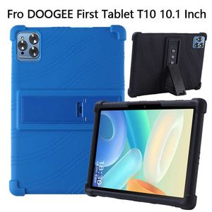 Tablet PC Kılıfları Çantalar DOOGEE First T10 10.1 Inç koruyucu kılıf silikon Kalınlaştırılmış düşme önleyici ve çarpışma önleyici W0427