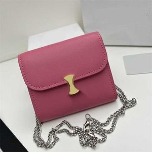 Şık CE Çok renkli tasarımcı cüzdan zincir tasarımcı çanta çantası curd çanta omuz messenger çanta kare cüzdan bayan deri üç katlı cüzdan 230615