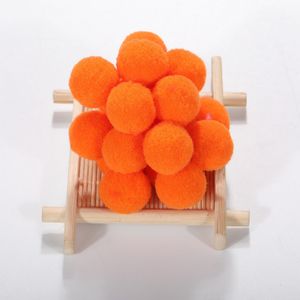 Pompoms para artes de bricolage, projetos de artesanato em fabricação de artesanato e hobby de laranja vários tamanhos disponíveis