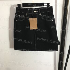 Kadın Kısa Elbise Seksi Siyah Kot Etek INS Moda Sokak Stili Etekler