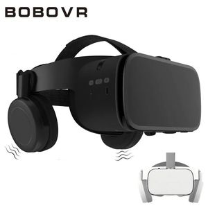 VR Glasses Bobovr Z6 3D Sanal Gerçeklik Binoküler Stereo Kablosuz Kulaklık Kaskı Mikrofonlu iPhone için Uyumlu Mikrofon Android 231128