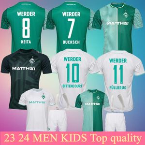 2023 24 футбол SV Werder Bremen Jersey 23 24 FC 6 Stage 7 Ducksch 17 Njinmah 8 Weiser 20 Schmid 13 Veljkovic 36 Pieper 3 Jung короткий рукав 32 Friedl Soccer Комплекты для рубашек дети