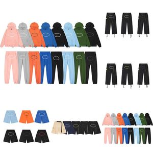 Tasarımcı Kapşonlu Sweatshirt Spor Pantolon Erkek Şekleli Baskılı Şort Moda Hip-Hop Sıradan Pantolon Kapşonlu Sweatshirt Şık Pantolon Şık Spor Seti