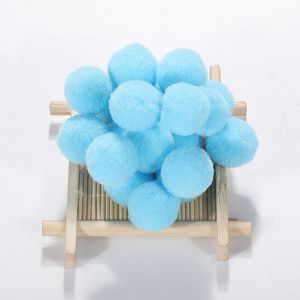 Pom Pom Balls Poms Arts and Crafts для творческих украшений, озеро голубые помпоны для ремесел детские проекты DIY