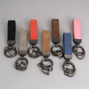 500 PCs Real Lleather Key Keyfob Keychain Fit for Benz Land Rover AMG Toyota