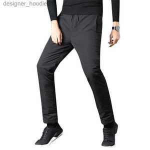 Мужские брюки, мужская зимняя горячая распродажа, брюки из 100% белого утиного пуха, горячая распродажа, осенние толстые брюки-пуховики, мужские теплые капри, брюки Abajo L231129