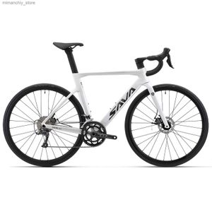 Велосипеды поставляются из США/SAVA Дорожный велосипед из углеродного волокна R08 SHIMAN0 SORA R3000 18-скоростные алюминиевые колеса Двойные дисковые тормоза 9,6 кг Q231129