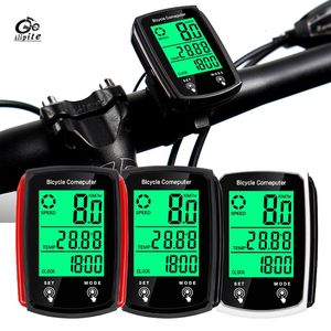 Bike Computers Bicycle Computer Bike Night Vision Stopwatch Wired Waterproof Speedometer Odometer Cycling Speed Counter Bicycle Accessories 231129