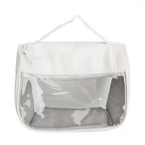 Спонжи для макияжа, утолщенная прозрачная косметичка из ПВХ, прозрачная дорожная портативная сумка для хранения с двойной молнией