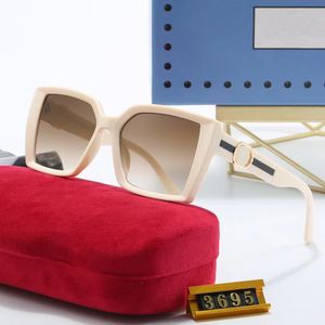 Kadın güneş gözlüğü tasarımcısı kadın güneş gözlüğü moda markası yaz kutuplaşmış gözlükleri uv400 siyah bej renk