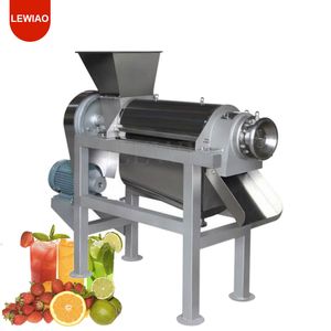 Espremedor de parafuso de aço inoxidável elétrico máquina de esmagamento de frutas vegetais extrator de suco elétrico multifuncional