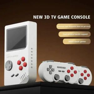 K8 Game Console 4K TV Output 64GB 10000 Games With Handheld Game Console Design 2.4G Wireless Controllers Retro Gaming Console