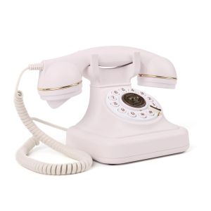 Beyaz Renk Sesli Ziyaretçi Kitabı Telefon Düğün Telefon Kayıt Düğün Fikir Kullanımı İçin Vintage Telefon
