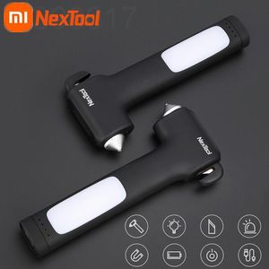 Тан Xiaomi Nextool 4in1 Multi Safety Hammer Аварийный автомобильный молоток для побега оконный выключатель Резак для ремней безопасности Фонарик Power Bank