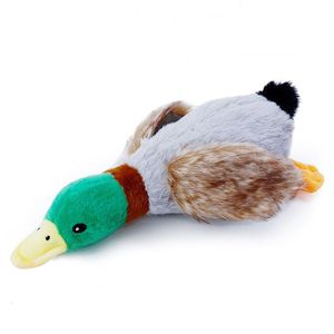 Plush Duck Squeaky Dog Toy with Chew Rope for Teeth Cleaning - Stuffed Animal Pet Accessory