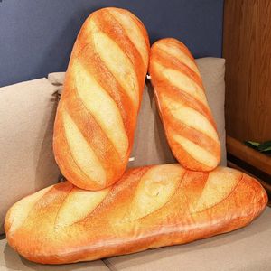 Peluş Yastıklar Yastıklar 1pc 20 ~ 100cm Fransız Ekmek Peluş Yastık Dolgulu Baskı Görüntüleri Yemek Plushie Peluche Party Prop Dekor Uyku Arkadaşı Hediye 231129