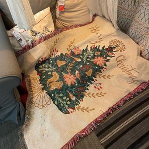 Cobertores Natal lance cobertor sala de estar decoração sofá toalha lazer cama espalhar decoração tapeçaria tapete de piquenique 90x150cm