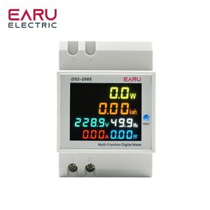 Энергетические метры Din Rail Digital Voltmeter Power Power Wattmeter Electric KWH -метр частота Volt Amp Monitor AC 220V 110V 380V 100A 230428