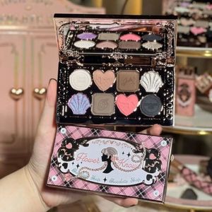 Eye Shadow Flower Knows Chocolate 8 Colour Eyeshadow Palette Shimmer Matte Chameleon Pressed Glitter Long Lasting Maquillage 231129