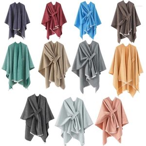 Шарфы Колумбия, пончо, шаль для женщин, вязаные джемперы, свитер, вязаное кимоно, накидка на плечо, зима-осень, теплый шарф