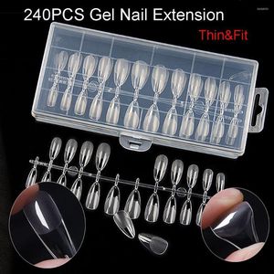 False Nails 240pcs/Box Clear Nail Tip