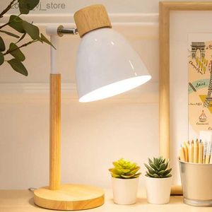 Book Lights Creative Table Nordic Lamp Wooden Art LED Turn Head Simple Desk Lights/ Eye Protection Reading Living Room Bedroom Home Decor YQ231130