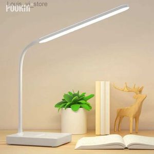 Book Lights USB Rechargeable LED Foldable Desk Lamp Eye Protection Touch Dimmable Reading Table Lamp Led Light 3 Level Color YQ231130