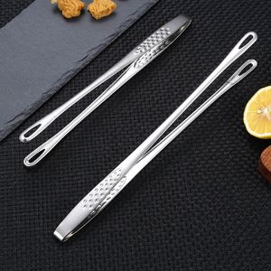 BBQ Tools Accessories 1Pcs Long Handle Multifunctional 304 Stainless Steel Barbecue Steak Clip Food Tongs Cooking Tools NonSlip Kitchen Accessories 230428