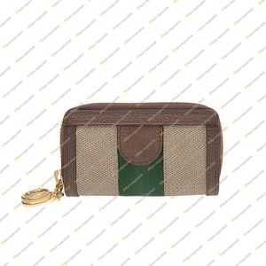 Unisex Fashion Designer Luxury Ophidia Zippy Wallet Key Pouch Coin Purse Credit Card Holder 523157 Socialite Wallet Package British Lady Handbag
