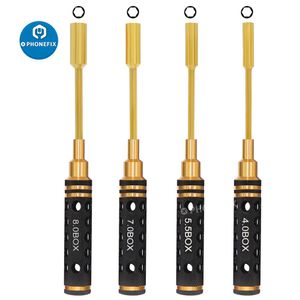 Dronlar 4pcs Altıgen Somun Sürücüleri Vidalı Yerine Araç Kiti 4.0/5.5/7.0/8.0mm Altıgen Kafa Soket RC Araç Helikopteri FPV Drone