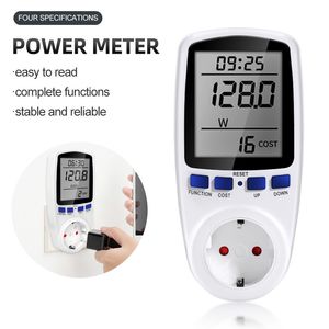 Voltaj Metre Dijital Güç Wattmetre Elektrik Kullanım Monitörü Voltmetre Ammetre Soket Test Cihazı Enerji AB Fişi 230V 230428