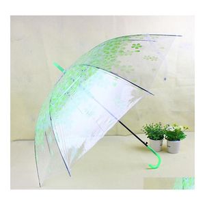 Şemsiye Baskılı Dantel Kiraz Çiçekleri Yoldam Şemsiye MTI Renkler Bayanlar Cosplay Kullanın Uzun Saplı Semimatik DH0805 T03 DRO DH0ST