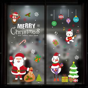 Noel Süslemeleri Elektrostatik Çıkartmalar Mağaza Alışveriş Merkezleri El Cam Pencere Noel Baba Çıkartma Damla Teslimat Ev Bahçe Festival Partisi S DH2UJ